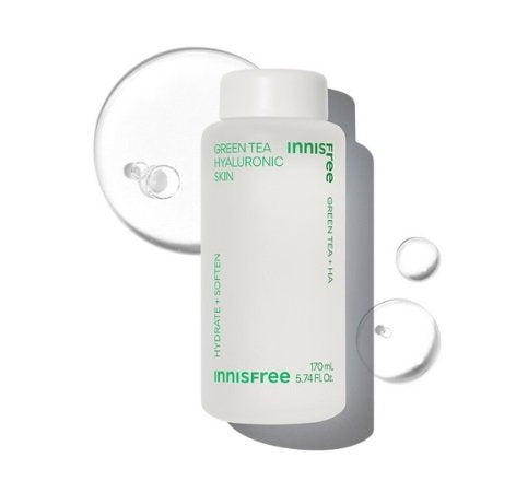 Innisfree Green Tea Hyaluronic Seed Skin, 170ml (Hydration) *new packaging - Beauty Korea Dubai