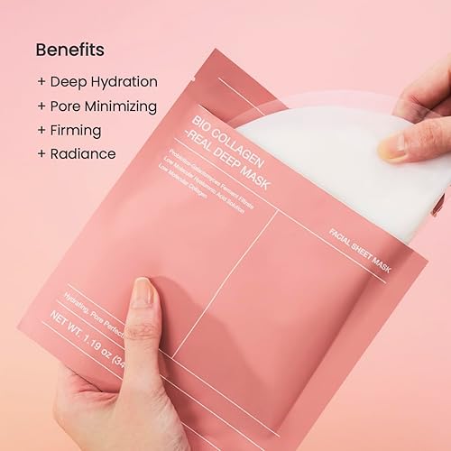 BIODANCE Bio-Collagen Real Deep Mask 34g, 1pc + Medicube PDRN Pink Collagen Gel Mask 28g, 1pc
