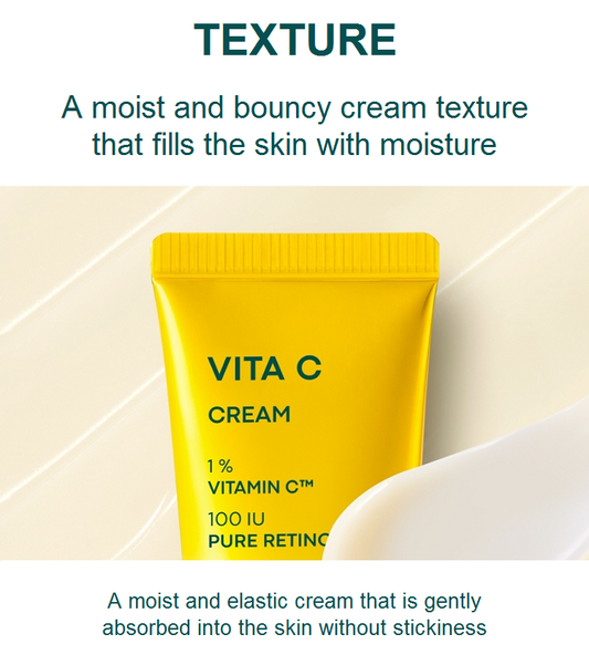 Boncept Vita C Cream 50ml (1% Vitamin C & 100 IU Pure Retinol)