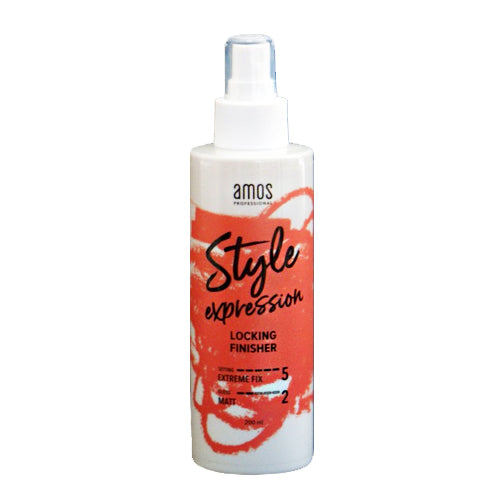 Amos Professional Style Expression Locking Finisher for HAIR,200ml (strong hold)