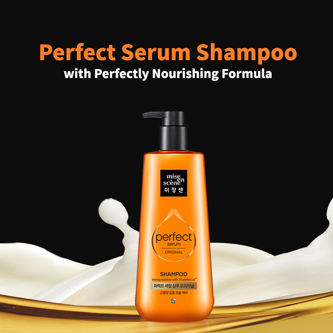 Mise En Scene Perfect Serum Morroco Argan oil Shampoo, 680ml *new packaging - Beauty Korea Dubai