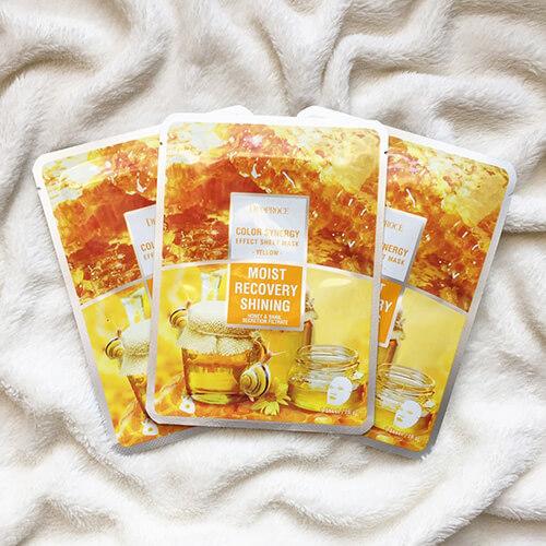 DEOPROCE Color Synergy Mask YELLOW: Honey and SnaiI Mucin,1pc - Beauty Korea Dubai
