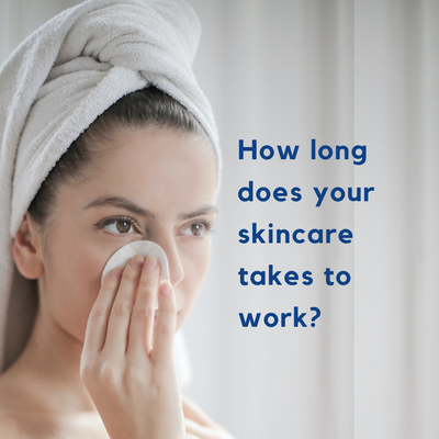 How long should you expect your skincare product to show results?