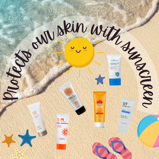 Protects our skin with sunscreen Beauty Korea Dubai