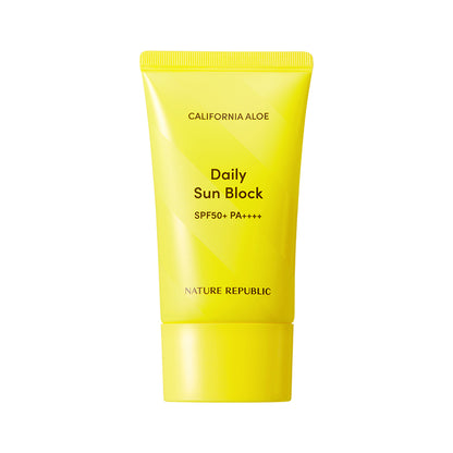 [Nature Republic] Daily SUN BLOCK California Aloe SPF 50 PA+++++ * new packaging - Beauty Korea Dubai