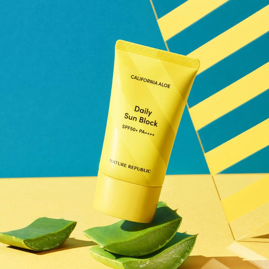 [Nature Republic] Daily SUN BLOCK California Aloe SPF 50 PA+++++ * new packaging - Beauty Korea Dubai