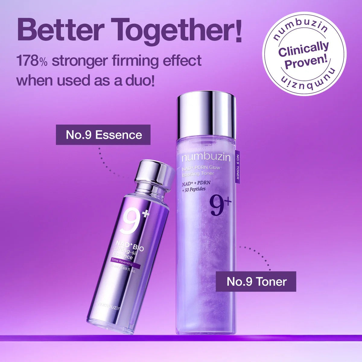 NUMBUZIN No.9 NAD+ Toner + BIO Lifting Essence Set