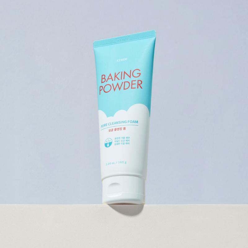 ETUDE HOUSE Baking Powder Pore Cleansing Foam, 160ml - Beauty Korea Dubai