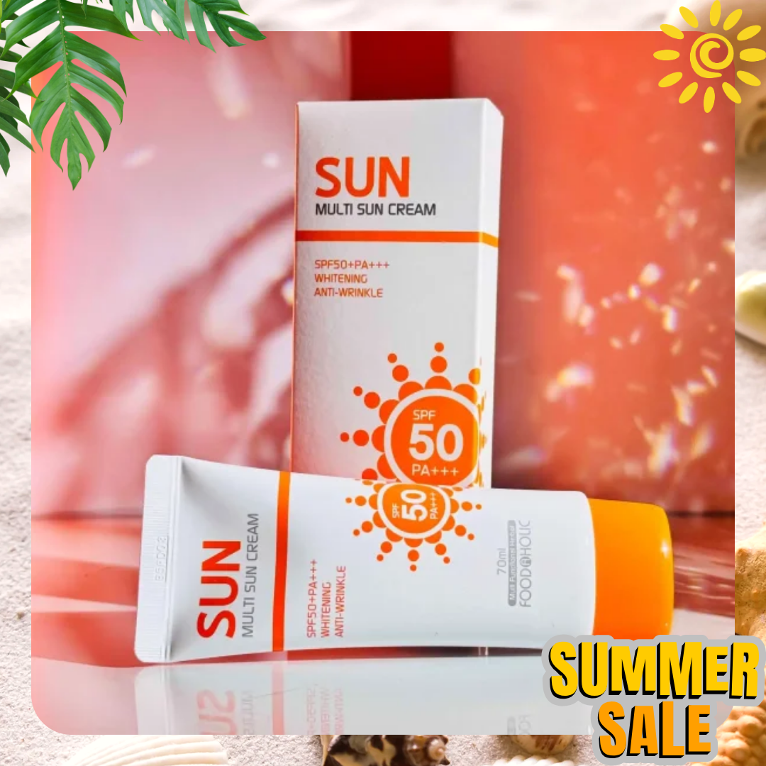 كريم فودآهوليك متعدد الحماية من أشعة الشمس SPF50+ PA+++ (مفتح ومضاد للتجاعيد)، 70 مل