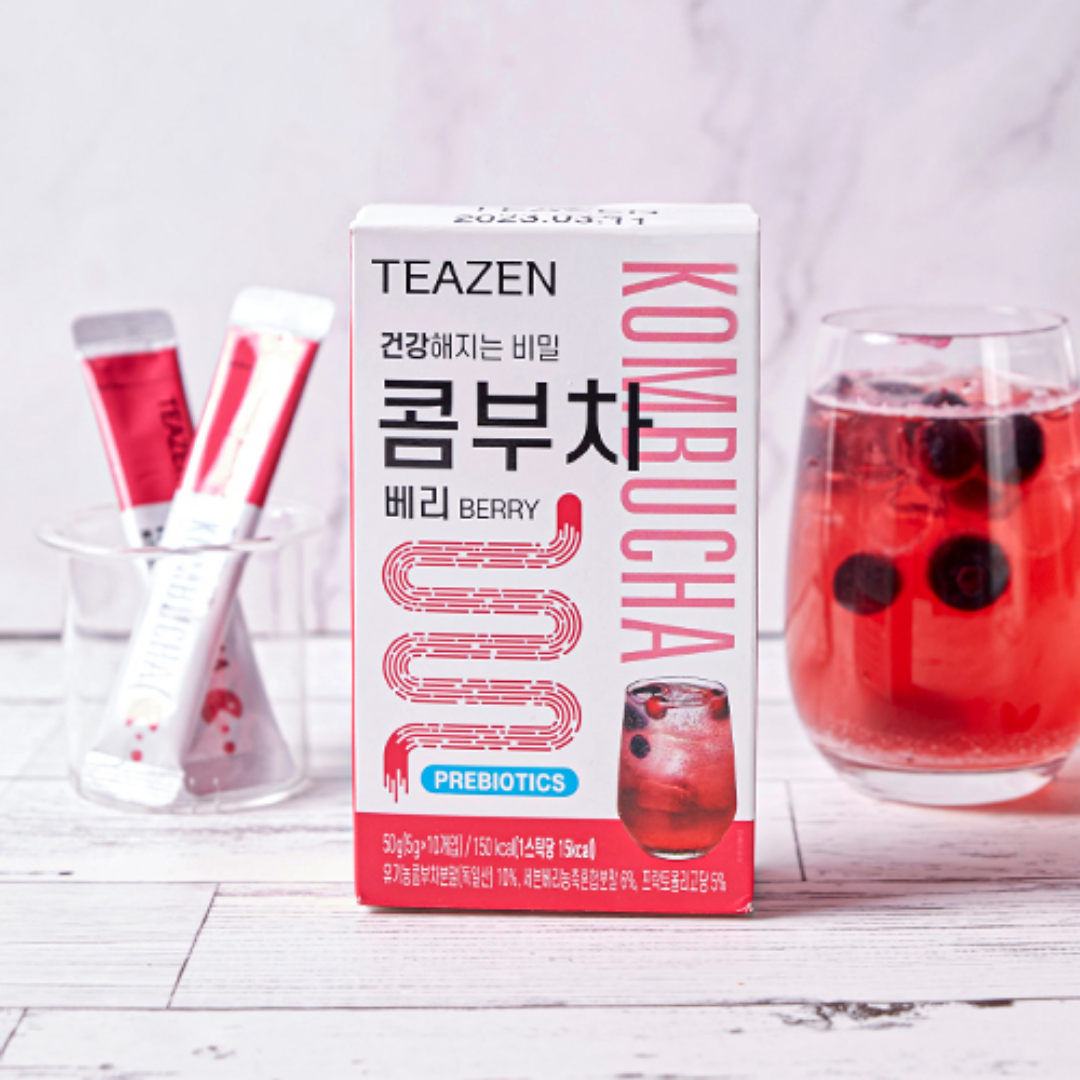 TEAZEN Kombucha #BERRY (10 sticks) (prebiotics)