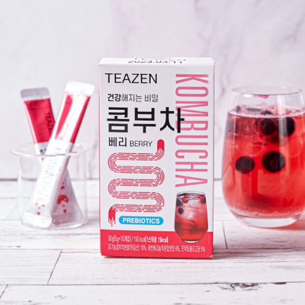 TEAZEN Kombucha #BERRY (10 sticks) (prebiotics)