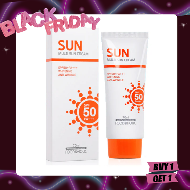 [BOGO] FoodAHolic Multi SUN Cream SPF50+ PA+++ ( Brightening & Anti-wrinkle ) 70ml