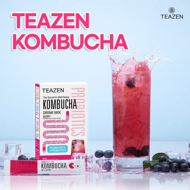 TEAZEN Kombucha #BERRY (10 sticks) (prebiotics)
