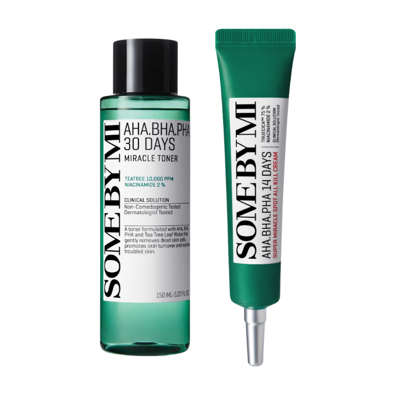 مجموعة Some By Mi AHA BHA PHA 30Days Miracle Toner 150ml + Super Miracle Spot All Kill Cream 30ml