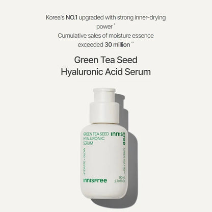 Innisfree Green Tea Seed Hyaluronic Serum (hydration), 80ml *new packaging* - Beauty Korea Dubai