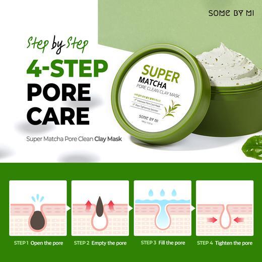 Some by mi Super MATCHA Pore Clean Clay Mask, 100g