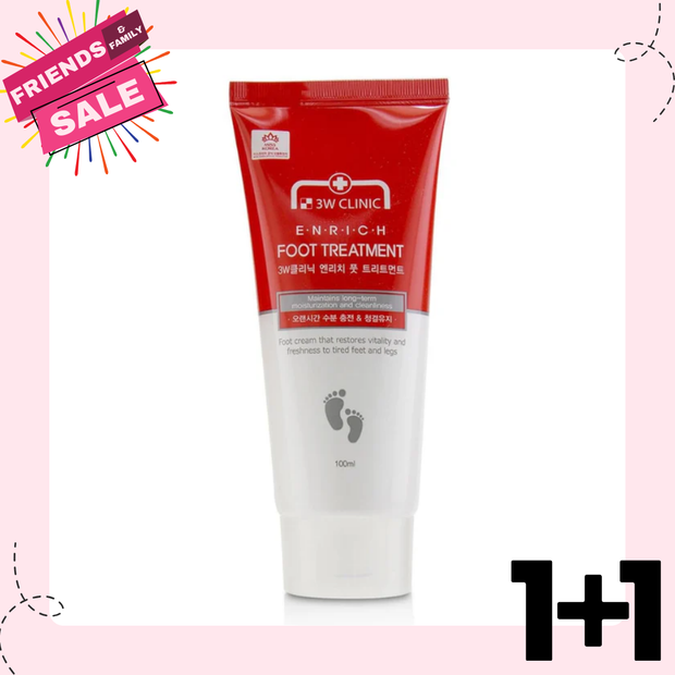 🎀[FF] 3W CLINIC Enrich Foot Treatment 100ml, 1pc