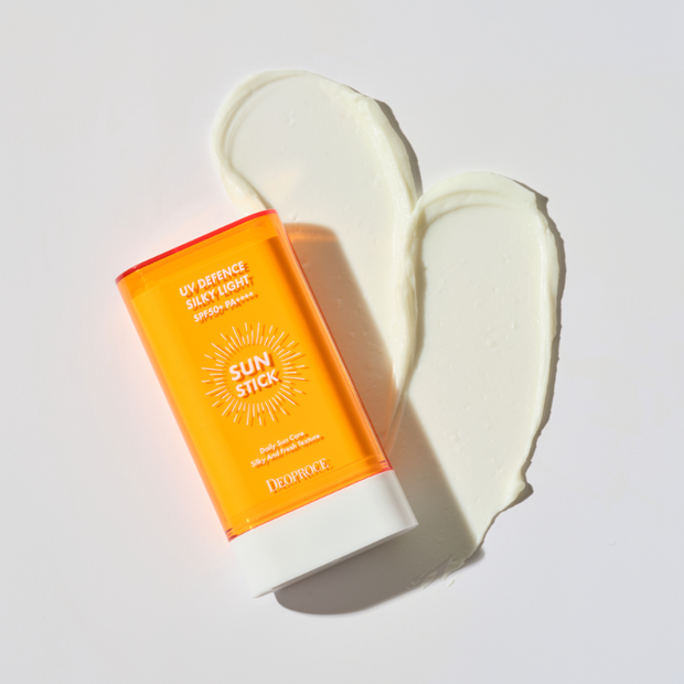 DEOPROCE UV DEFENSE SILKY LIGHT SUN STICK SPF 50+ PA++++ 18г, 1шт