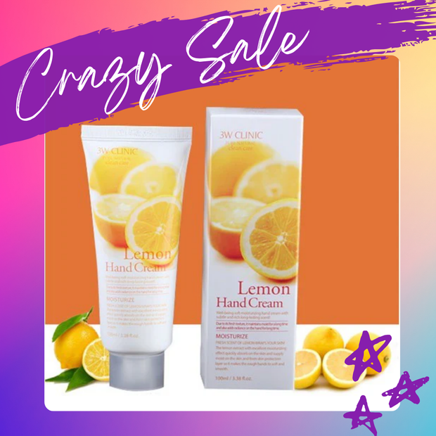 3W CLINIC Lemon Hand Cream 100ml, 1pc