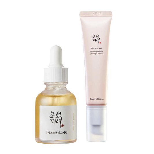 مجموعة سيروم Beauty of Joseon Glow Serum Propolis+Niacinamide 30ml + سيروم Revive Eye Serum Ginseng + Retinal 30ml