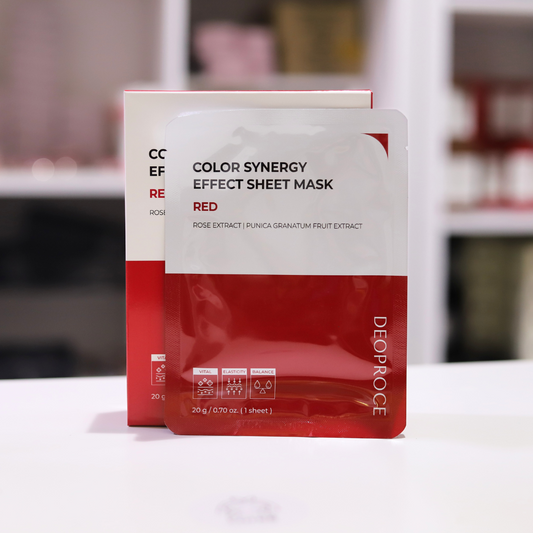DEOPROCE Color Synergy Mask RED: Rose and Pomengrenate,1pc *New packaging