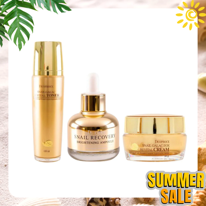 SnaiI Galac-Tox Revital Trio Set (Toner + Ampoule + Cream)