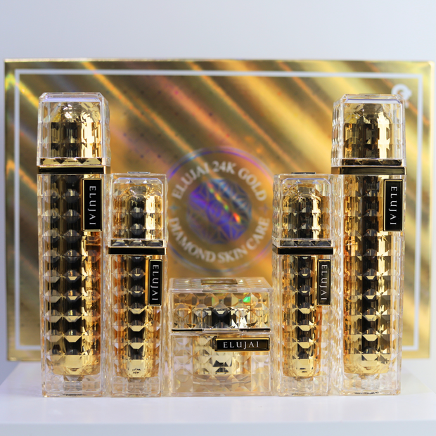 Elujai 24k Gold Diamond Skincare Set
