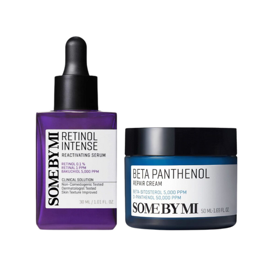 مجموعة Some By Mi Retinol Intense Reactivating Serum 30ml + BETA PANTHENOL Repair Cream 50ml