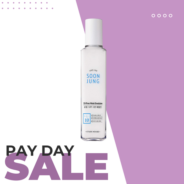 🌟 PAY DAY SALE 🌟 Etude House Soon Jung 10-Free Moist Emulsion, 130ml (soothing and for sensitive skin)