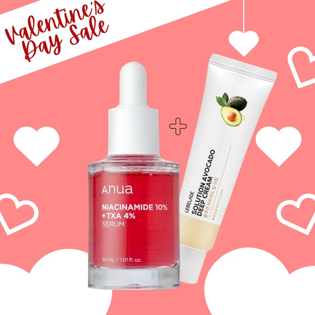 ANUA Niacinamide 10% + TXA 4% Serum 30ml, 1pc + LEBELAGE Solution Deep Cream 50ml, 1pc