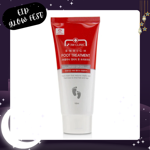 ✨ EID SALE 3W CLINIC Enrich Foot Treatment 100ml, 1pc