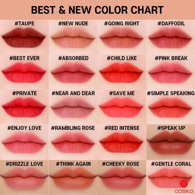 3CE Velvet Liptint,1pc - Beauty Korea Dubai