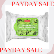 🥳PAYDAY SALE! Purederm Green Tea Make-up Cleansing 30 Tissues, 1pc