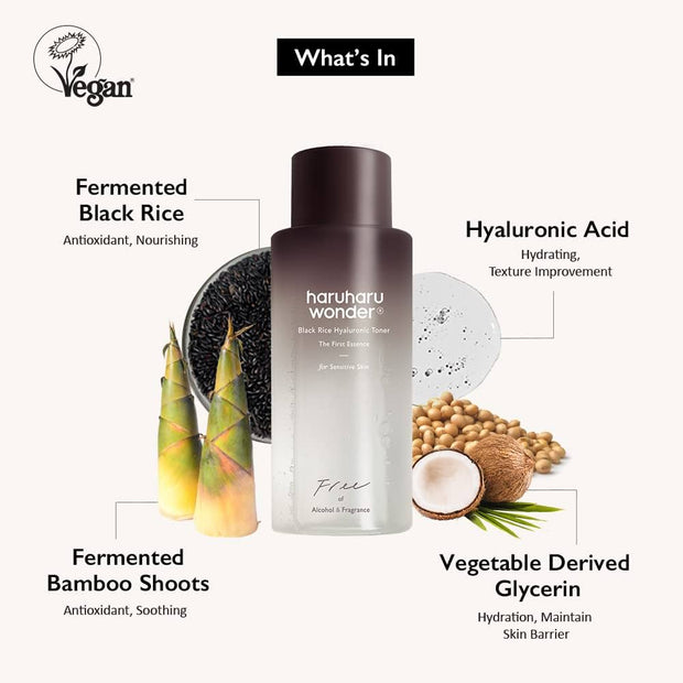Haruharu Wonder Black Rice Hyaluronic Toner (The First Essence) 150ml