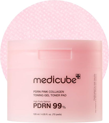 MEDICUBE PDRN PINK COLLAGEN TONING GEL TONER PAD 120ml