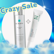 (SUPER SALE) REJURAN Healer Rebalancing Toner 120ml, 1pc  + COREANA Ample:N Hyaluron Shot Cream 30ml, 1pc