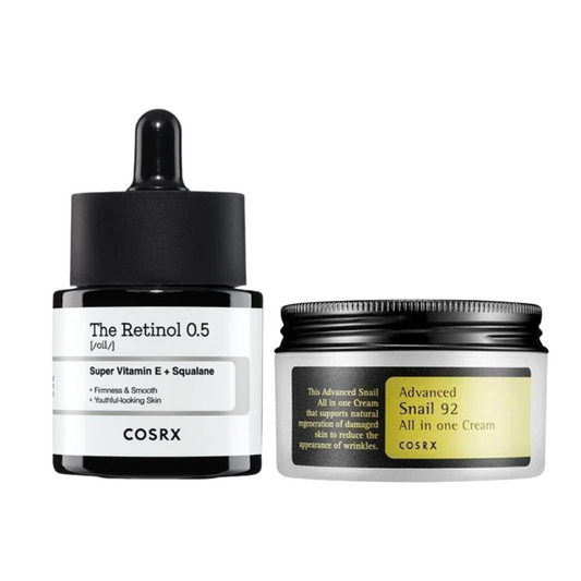 COSRX Retinol 0.5 Oil + Snail 92 Cream (Youthful Glow Duo)