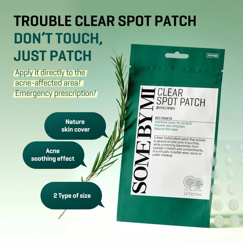 Some By Mi Clear Spot Patch 18pcs (10mmx9ea + 12mmx9ea) *new packaging - Beauty Korea Dubai
