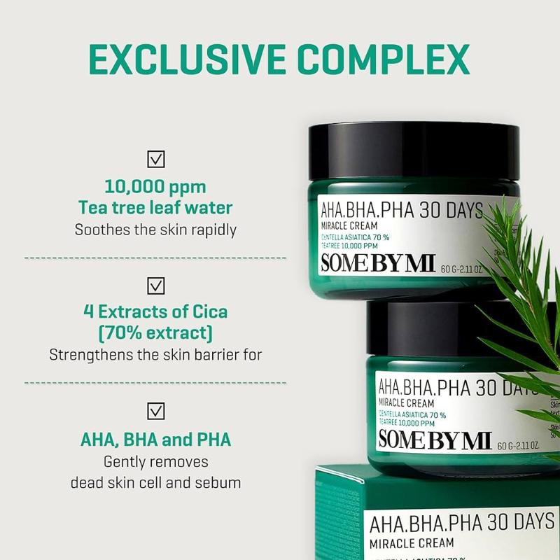 Some By Mi AHA-BHA-PHA-Centella70% 30 Days Miracle Cream, 50ml - Beauty Korea Dubai