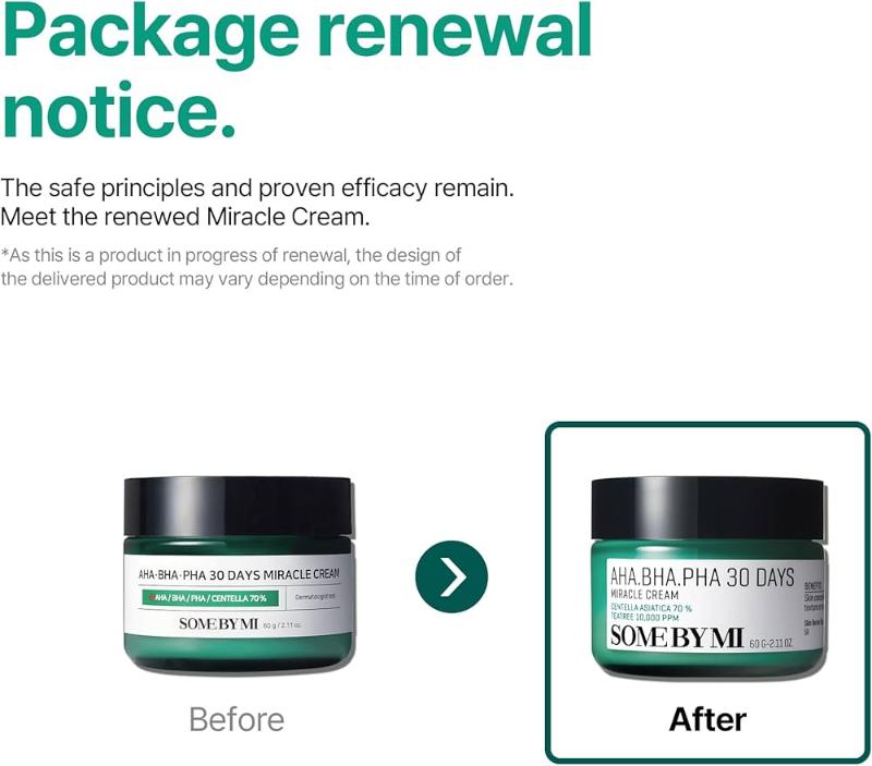Some By Mi AHA-BHA-PHA-Centella70% 30 Days Miracle Cream, 50ml - Beauty Korea Dubai