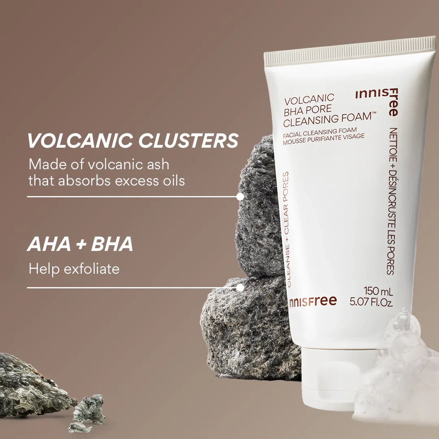 Innisfree Volcanic BHA Pore Cleansing Foam 150g