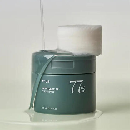 مناديل ANUA Heatleaf 77% Clear Pad 160 مل، قطعة واحدة