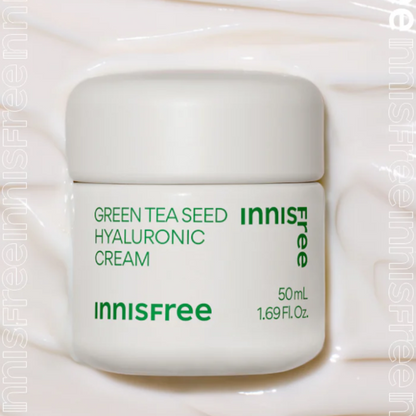 Innisfree Green Tea Seed Hyaluronic Cream, 50ml (hydration) *new packaging - Beauty Korea Dubai