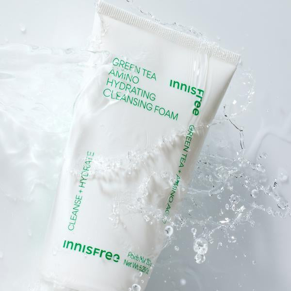 Innisfree Green Tea Hyaluronic Skincare Set (4-Step Routine)