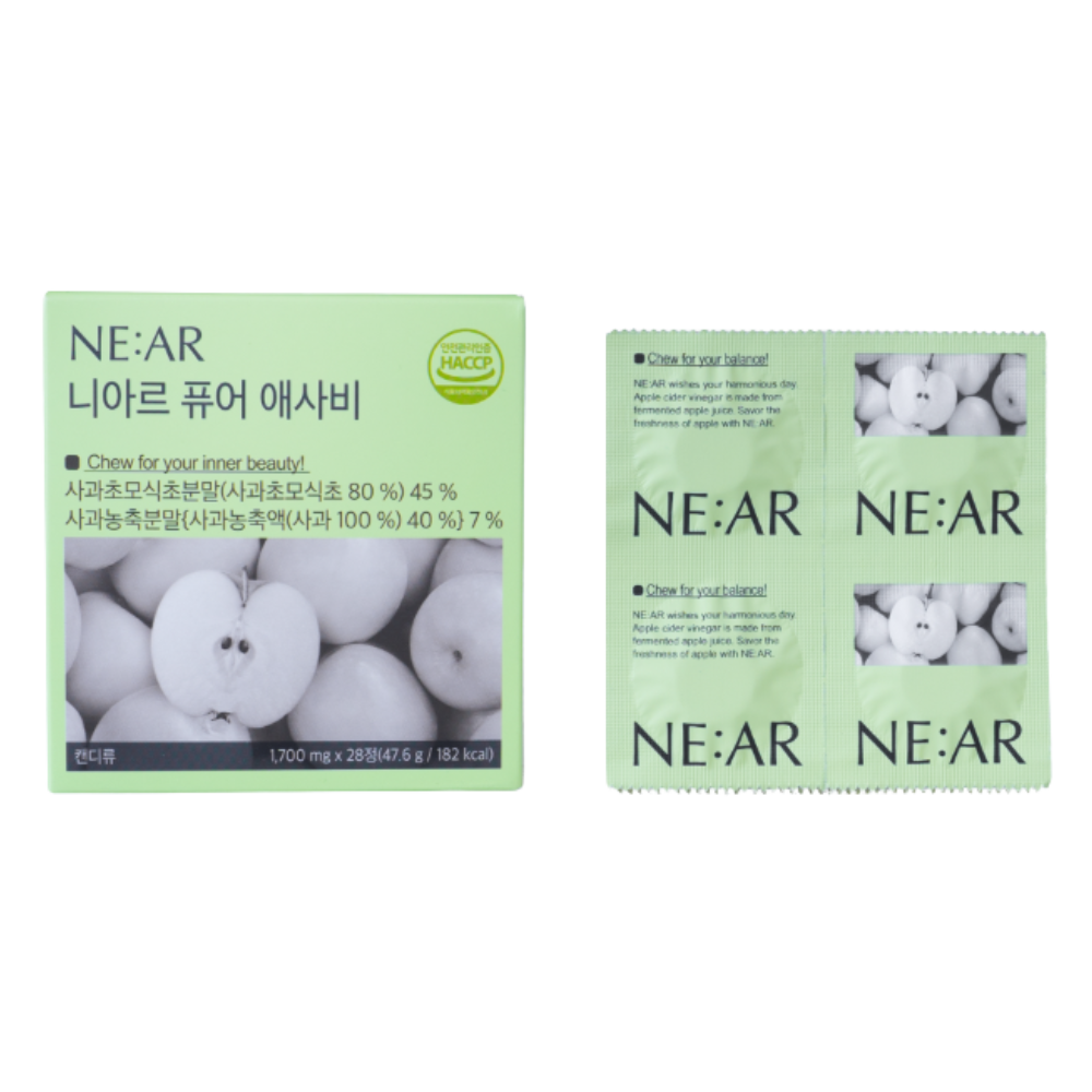 NE:AR Daily Balance ACV Chew Apple Flavour 1,700mg