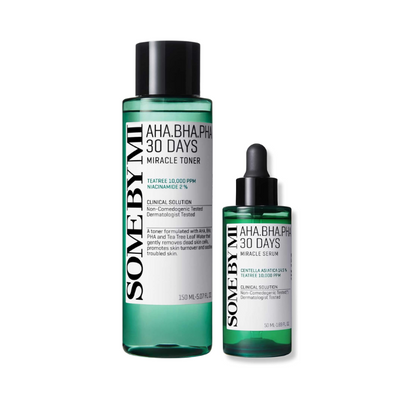 Some By Mi AHA BHA PHA Miracle Toner and Serum SET - Beauty Korea Dubai