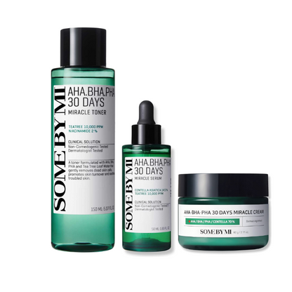 [BigSale] AHA BHA PHA Miracle Toner + Miracle Serum + Miracle Cream Set - Beauty Korea Dubai