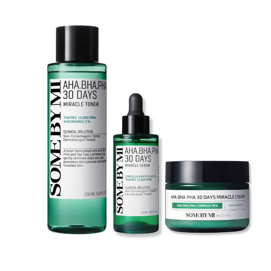 [BigSale] AHA BHA PHA Miracle Toner + Miracle Serum + Miracle Cream Set - Beauty Korea Dubai