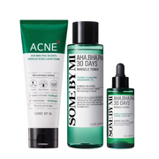 Some By Mi Miracle 30 Days ACNE Foam TRIO Set (Cleanser + Toner + Serum)