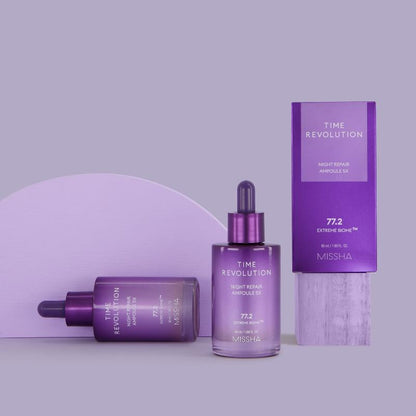 Missha Time Revolution Night Repair PROBIO Ampoule (anti-aging), 50ml *new packaging - Beauty Korea Dubai